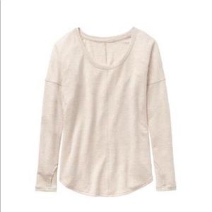Athleta Studio Scoop Sweater Oatmeal